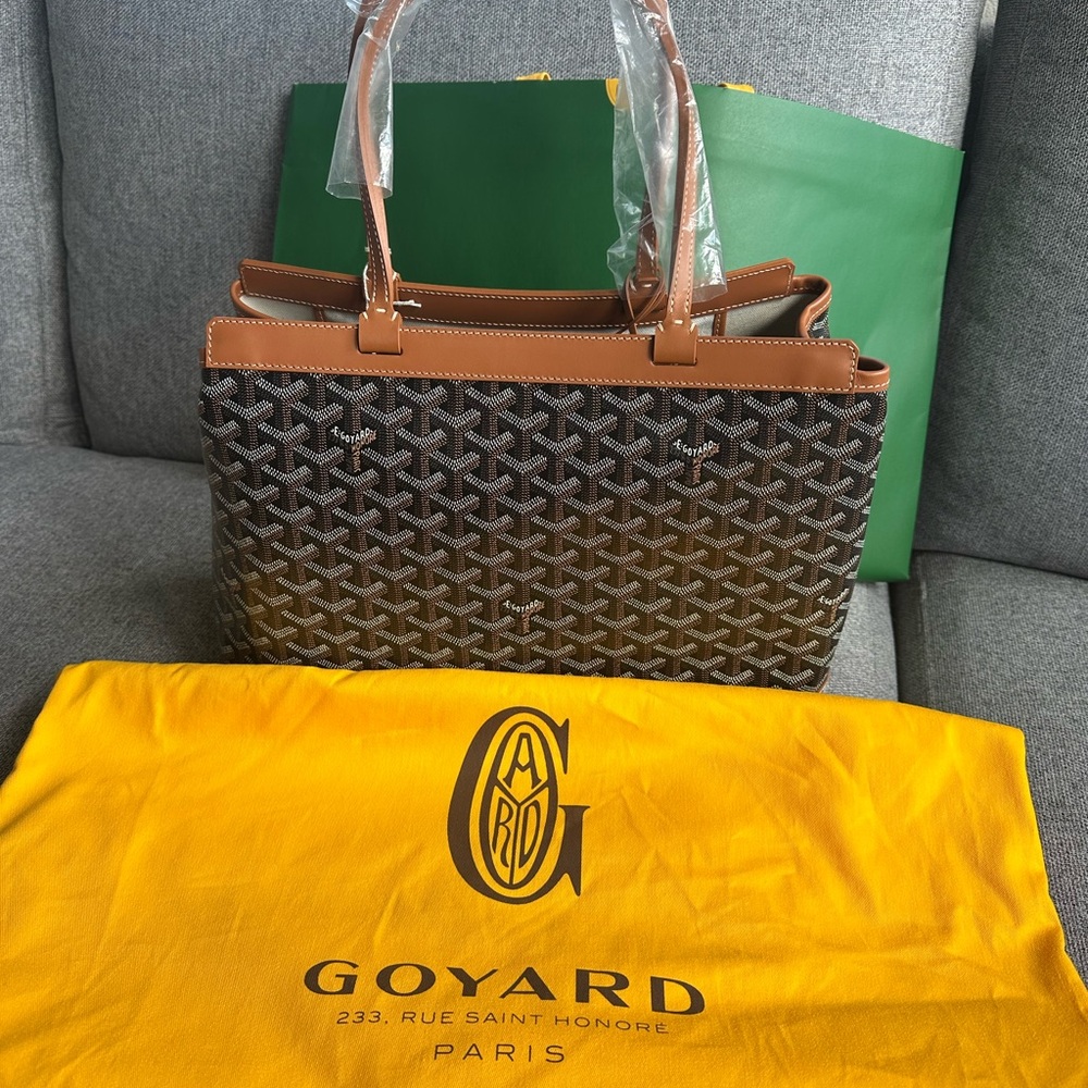 Goyard Black and Brown Tote Bag